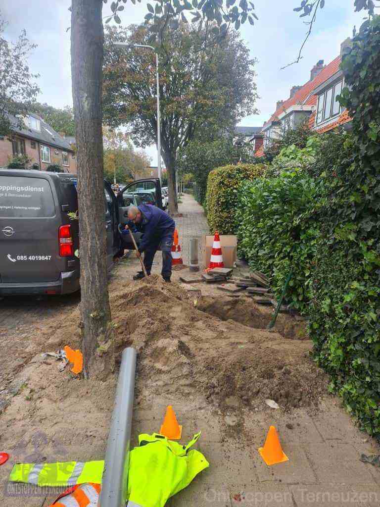 Graven riool Terneuzen